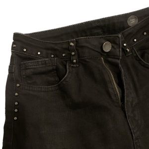 Black jeans with studs by Koton